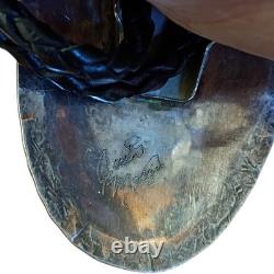 Masterly Justin Morris Navajo Morenci Turquoise Coral Sterling Silver Bolotie