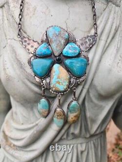 NATIVE AMERICAN NECKLACE LYDIA BEGAY NAVAJO Sterling Silver SIGNED ONE OF A KIND