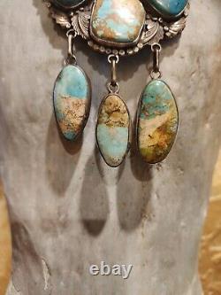 NATIVE AMERICAN NECKLACE LYDIA BEGAY NAVAJO Sterling Silver SIGNED ONE OF A KIND