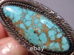 NAVAJO Irene Platero ROYSTON TURQUOISE Sterling Silver 1.9 Ring sz8 Signed