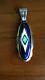 New Native American Navajo Gilbert Nelson Pendant Withmulti Stones Signed