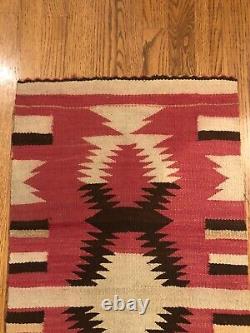 NIce Vintage Antique Navajo Indian Native American Weaving Rug or Mat