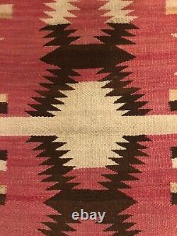 NIce Vintage Antique Navajo Indian Native American Weaving Rug or Mat