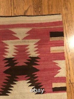 NIce Vintage Antique Navajo Indian Native American Weaving Rug or Mat