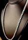 Native American 4mm Sterling Silver Navajo Pearls 26 Hook & Eye Cone Necklace