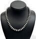 Native American 8mm Sterling Silver Navajo Pearls 16 Single Strand Necklace
