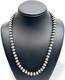 Native American 8mm Sterling Silver Navajo Pearls 19 Single Strand Necklace
