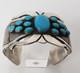 Native American Bracelet. 925 Turquoise Navajo Sz 6.5 Rick Martinez Retro Style