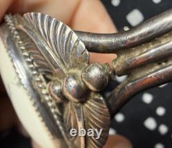 Native American Bracelet Paulene McCray Cuff Womens Navajo White Broken Band