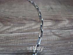 Native American Hand Made Sterling Silver 24 Chain Link Necklace Sally Shi
