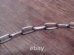 Native American Hand Made Sterling Silver 24 Chain Link Necklace Sally Shi