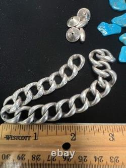 Native American Handmade Sterling & Turquoise LOT