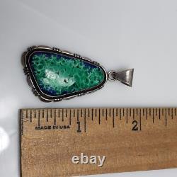 Native American Henry Yazzi Navajo Azurite Malachite Chrysocolla Pendant
