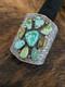 Native American Made Royston Turquoise And Sterling Cuff By Sunshine Reeves