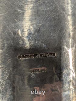 Native American Made Royston Turquoise And Sterling Cuff By Sunshine Reeves