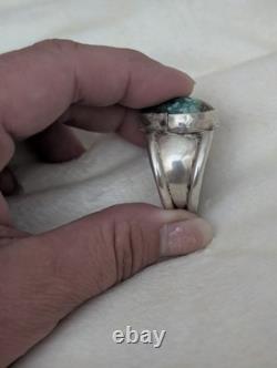 Native American Men's Turquoise Sterling Silver Ring