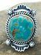 Native American Navajo Sterling Silver Royston Turquoise Ring Set 7 Opt