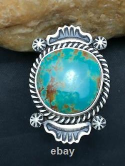 Native American NAVAJO Sterling Silver Royston Turquoise Ring Set 7 Opt