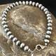 Native American Navajo 5mm Beads 7 Sterling Silver Bracelet 99957