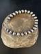 Native American Navajo 8mm Beads 8 Sterling Silver Bracelet 99988