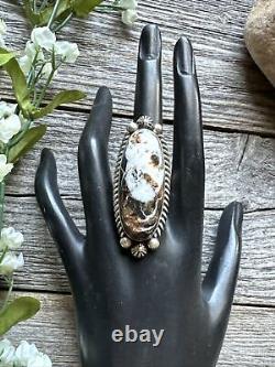 Native American Navajo 925 Sterling Silver Wild Horse Handmade Ring Size 8 ES