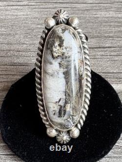 Native American Navajo 925 Sterling Silver Wild Horse Handmade Ring Size 9 ES