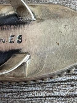 Native American Navajo 925 Sterling Silver Wild Horse Handmade Ring Size 9 ES