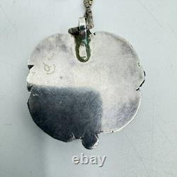 Native American Navajo Abalone Bracelet Earring Pendant Set Sterling Silver