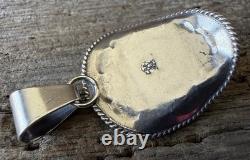 Native American Navajo Artisan Bobby Platero Cowboy Hat & Kingman Turq Pendant