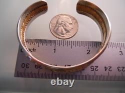 Native American Navajo Bb Bernice Bonney 925 Sterling Silver Ball Cuff Bracelet