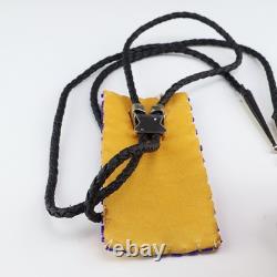 Native American Navajo Beaded Bolo Tie By Helen Dinae Native American Beadwork