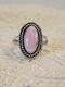 Native American Navajo Begay Signed Sterling Silver Pink Conch Ring Size 8.50