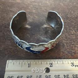 Native American Navajo Bracelet Womens Houston Texans Football Cuff Handmade #A
