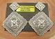 Native American Navajo Concho Repousse Sterling Silver Earrings Harris Joe Lg