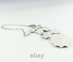 Native American Navajo Emerald Valley Turquoise Necklace By Della Wylie