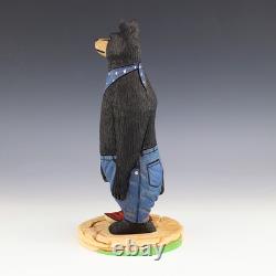 Native American Navajo Folk Art Bear By Orleen & Ray Lansing
