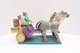 Native American Navajo Folk Art Farm Horses Wagon By Delbert Buck Sculpture