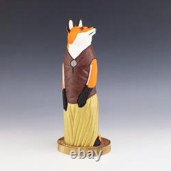 Native American Navajo Folk Art Fox By Orleen & Ray Lansing