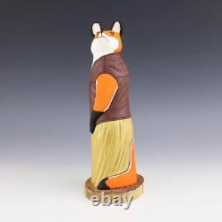 Native American Navajo Folk Art Fox By Orleen & Ray Lansing