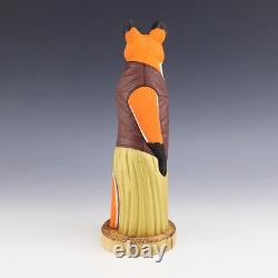 Native American Navajo Folk Art Fox By Orleen & Ray Lansing