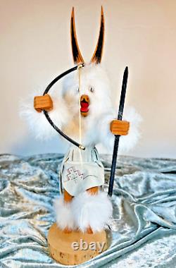 Native American Navajo Fox Warrior Kachina 14 Tall