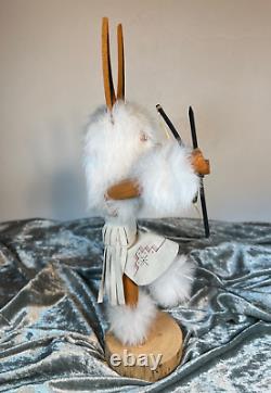 Native American Navajo Fox Warrior Kachina 14 Tall