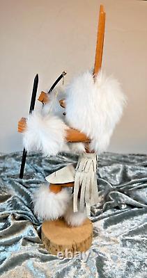 Native American Navajo Fox Warrior Kachina 14 Tall