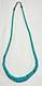 Native American Navajo Graduated Bead Disc Turquoise & Sterling Necklace Euc