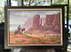 Native American Navajo Guy Nez Jr Original Painting Arizona Desert Landscape