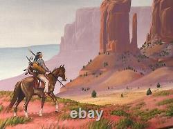 Native American Navajo Guy Nez Jr Original Painting Arizona Desert Landscape