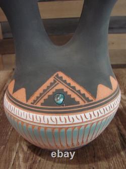 Native American Navajo Hand Etched Wedding Vase Valencia
