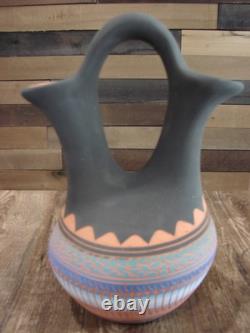 Native American Navajo Hand Etched Wedding Vase Valencia