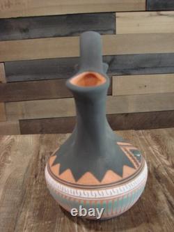 Native American Navajo Hand Etched Wedding Vase Valencia