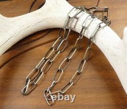 Native American Navajo Handmade 18G Sterling Silver 24 Linked Chain Necklace